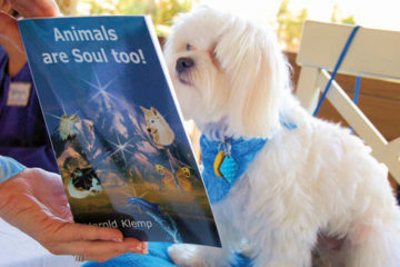 Dog reading Animals are Soul too!